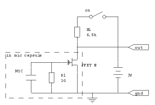 electret mic schematic